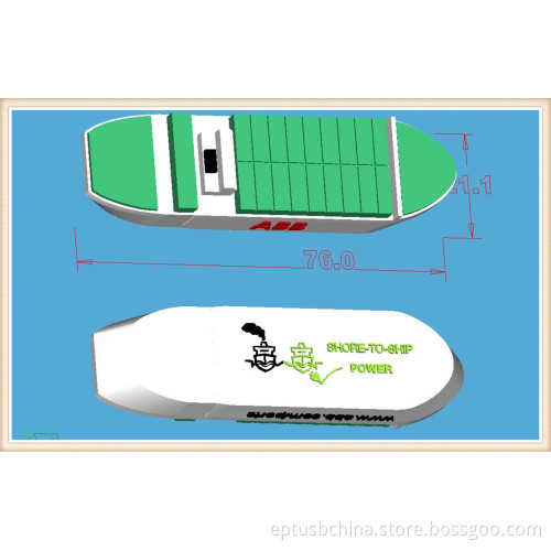PVC Material Ship USB Pen Drive (EP052)